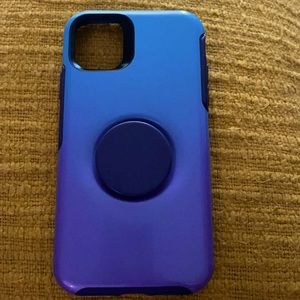 iPhone11 blue/purple ombré OtterBox Popsocket case